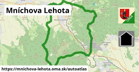 ikona Mapa autoatlas v mnichova-lehota