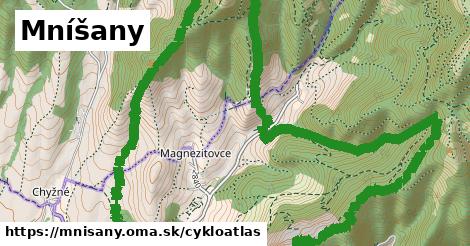 ikona Mníšany: 2,6 km trás cykloatlas v mnisany