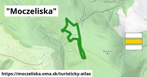 ikona "Moczeliska": 0 m trás turisticky-atlas v moczeliska