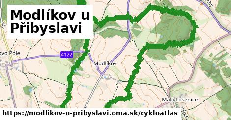 ikona Cyklo cykloatlas v modlikov-u-pribyslavi