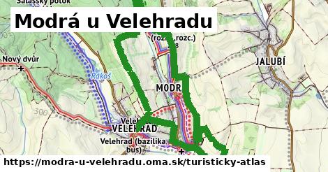 ikona Turistická mapa turisticky-atlas v modra-u-velehradu