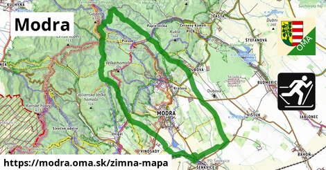 ikona Zimná mapa zimna-mapa v modra