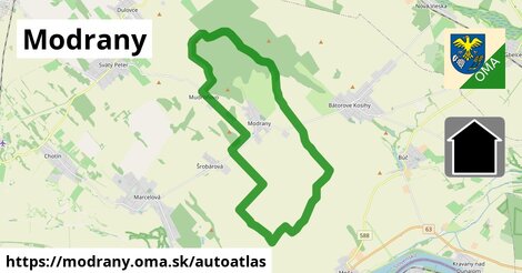 ikona Mapa autoatlas v modrany