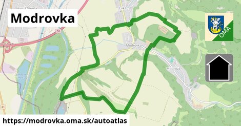 ikona Mapa autoatlas v modrovka