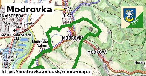 ikona Modrovka: 0 m trás zimna-mapa v modrovka