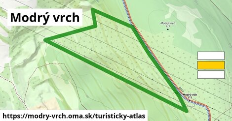 ikona Turistická mapa turisticky-atlas v modry-vrch