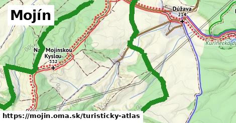 ikona Mojín: 6,5 km trás turisticky-atlas v mojin