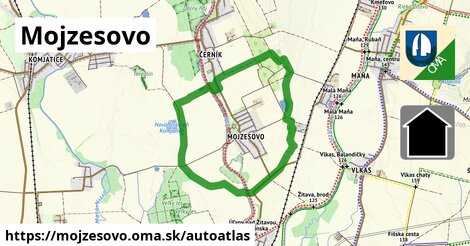 ikona Mapa autoatlas v mojzesovo