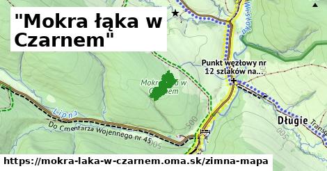 ikona Zimná mapa zimna-mapa v mokra-laka-w-czarnem