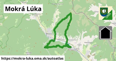 ikona Mapa autoatlas v mokra-luka