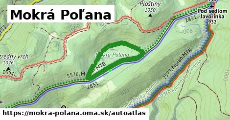 ikona Mapa autoatlas v mokra-polana