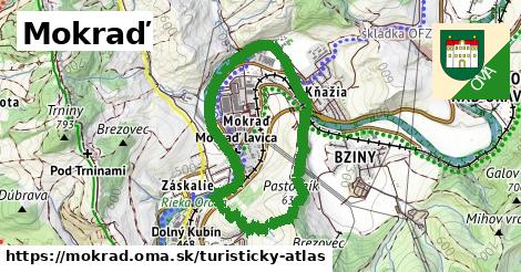 ikona Turistická mapa turisticky-atlas v mokrad