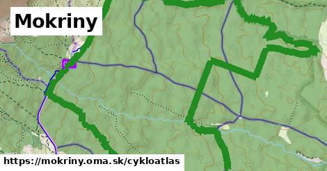 ikona Mokriny: 7,1 km trás cykloatlas v mokriny