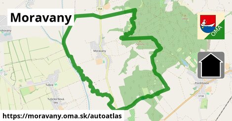 ikona Mapa autoatlas v moravany