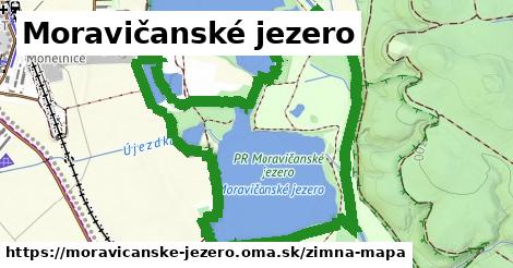 ikona Moravičanské jezero: 0 m trás zimna-mapa v moravicanske-jezero