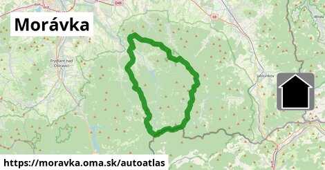 ikona Mapa autoatlas v moravka