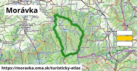 ikona Morávka: 117 km trás turisticky-atlas v moravka