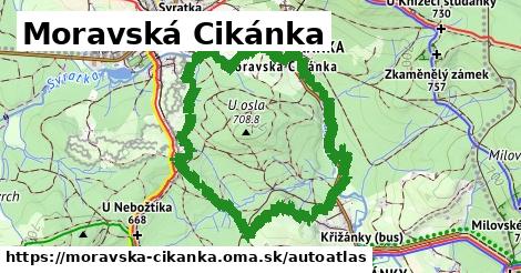 ikona Mapa autoatlas v moravska-cikanka