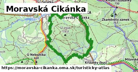 ikona Turistická mapa turisticky-atlas v moravska-cikanka