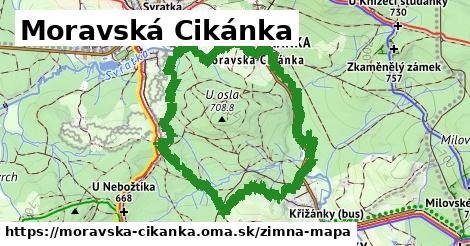 ikona Zimná mapa zimna-mapa v moravska-cikanka