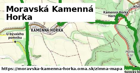 ikona Moravská Kamenná Horka: 0 m trás zimna-mapa v moravska-kamenna-horka