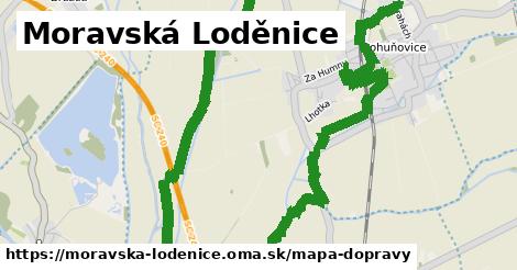 ikona Moravská Loděnice: 6,4 km trás mapa-dopravy v moravska-lodenice