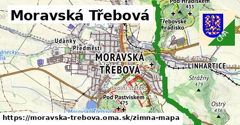 ikona Moravská Třebová: 153 m trás zimna-mapa v moravska-trebova