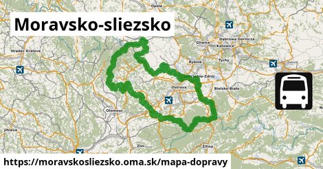 ikona Mapa dopravy mapa-dopravy v moravskosliezsko