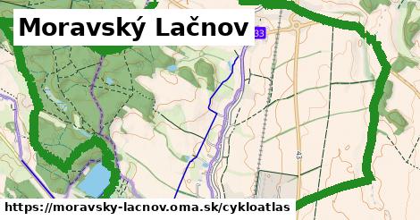 ikona Moravský Lačnov: 10,1 km trás cykloatlas v moravsky-lacnov