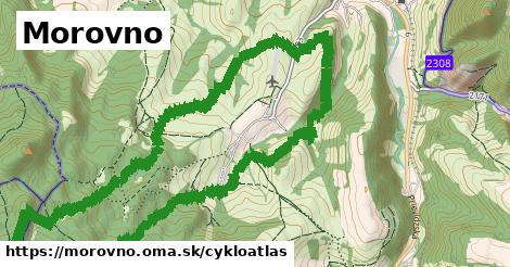 ikona Morovno: 1,06 km trás cykloatlas v morovno