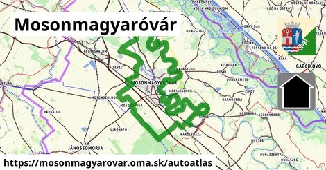 ikona Mapa autoatlas v mosonmagyarovar