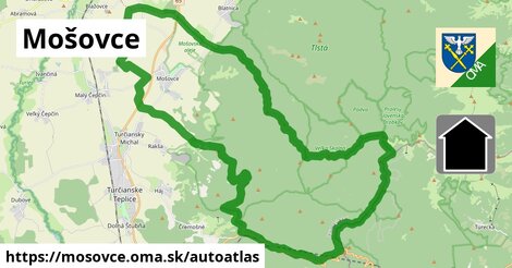 ikona Mapa autoatlas v mosovce