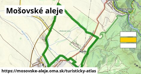 ikona Turistická mapa turisticky-atlas v mosovske-aleje