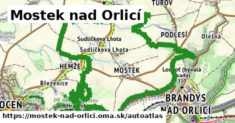 ikona Mapa autoatlas v mostek-nad-orlici