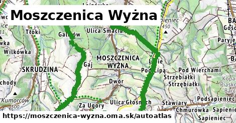 ikona Mapa autoatlas v moszczenica-wyzna