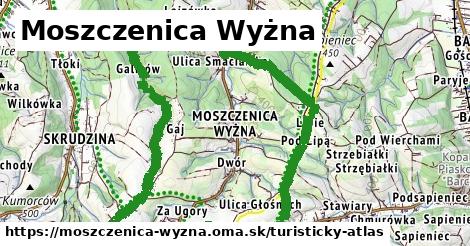 ikona Turistická mapa turisticky-atlas v moszczenica-wyzna