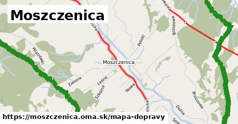 ikona Moszczenica: 72 km trás mapa-dopravy v moszczenica