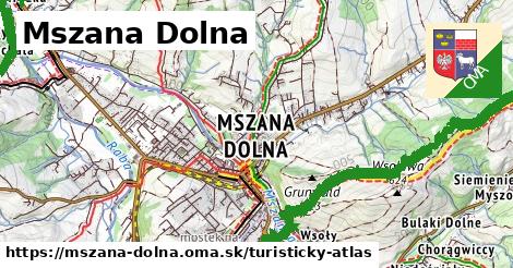 ikona Turistická mapa turisticky-atlas v mszana-dolna