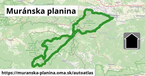 ikona Mapa autoatlas v muranska-planina