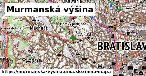 ikona Zimná mapa zimna-mapa v murmanska-vysina