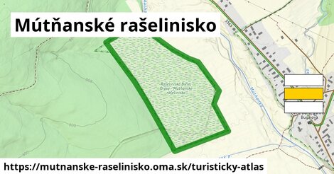 ikona Mútňanské rašelinisko: 0 m trás turisticky-atlas v mutnanske-raselinisko