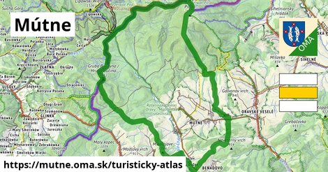 ikona Turistická mapa turisticky-atlas v mutne