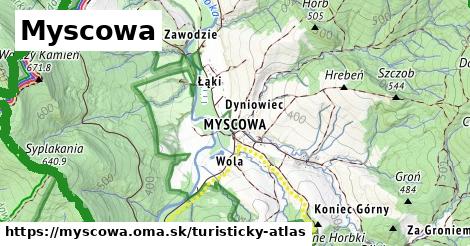 ikona Turistická mapa turisticky-atlas v myscowa