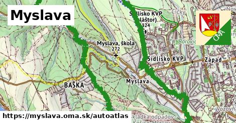 ikona Mapa autoatlas v myslava