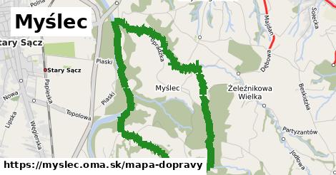 ikona Mapa dopravy mapa-dopravy v myslec