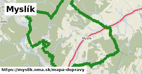 ikona Mapa dopravy mapa-dopravy v myslik