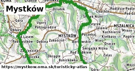 ikona Turistická mapa turisticky-atlas v mystkow
