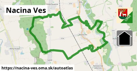 ikona Mapa autoatlas v nacina-ves