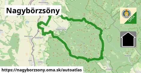 ikona Mapa autoatlas v nagyborzsony