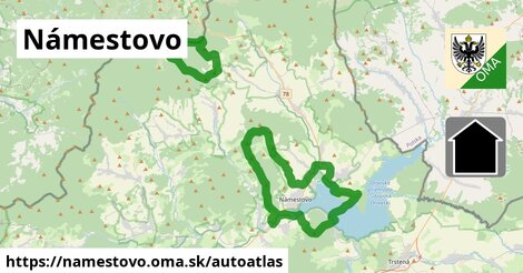 ikona Mapa autoatlas v namestovo